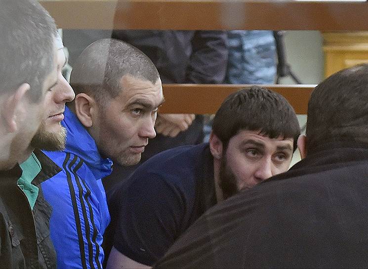 Обвиянемые в убийстве Бориса Немцова